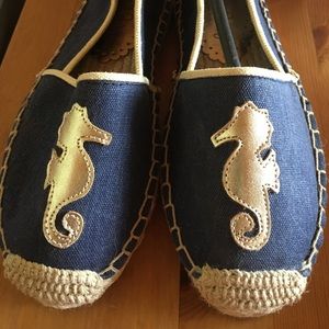 Lilly Pulitzer Lia Espadrille True Navy Sz 6 m